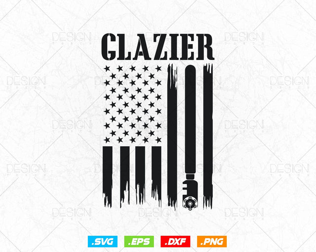 Patriotic Glassworker USA Flag Glazier Svg Png, Glazer, Glass Worker, Fathers Day Svg, Svg Files for Cricut Silhouette, Instant Download SVG DesignDestine 