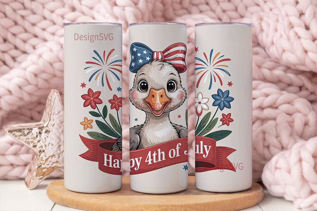 Patriotic Goose 20oz Tumbler Wrap Sublimation DesignSVG 
