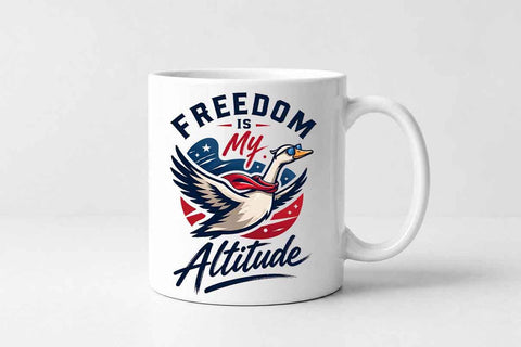 Patriotic Goose PNG Freedom Is My Attitude Sublimation Design SVG BillahCrafts 
