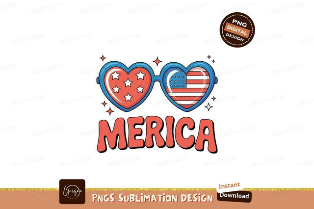 Patriotic Heart Sunglasses With Merica Text american Sublimation Designangry 