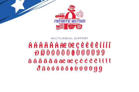 Patriotic History Font Prasetya Letter 