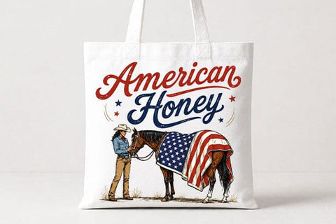 Patriotic Horse Cowgirl PNG Western American Flag Sublimation Design SVG BillahCrafts 