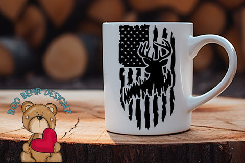 Patriotic Hunter Clipart Sublimation Boo Bear Designz 
