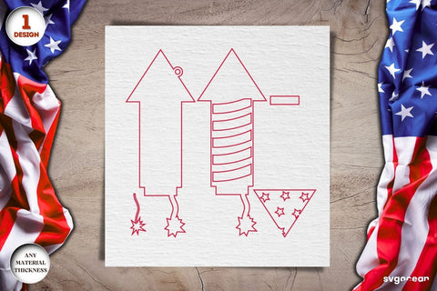 Patriotic Keychains Laser Cut Bundle SVG SvgOcean 