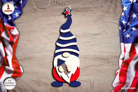 Patriotic Keychains Laser Cut Bundle SVG SvgOcean 