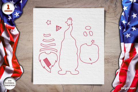 Patriotic Keychains Laser Cut Bundle SVG SvgOcean 