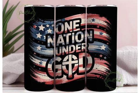 Patriotic Leopard God Tumbler Wrap Sublimation PixelChick 