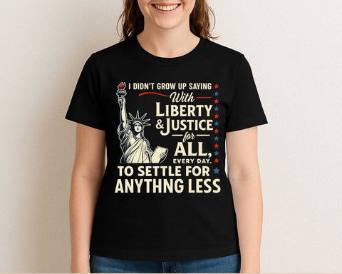Patriotic Liberty and Justice SVG 4th of July Statue of Liberty Cut File SVG BillahCrafts 