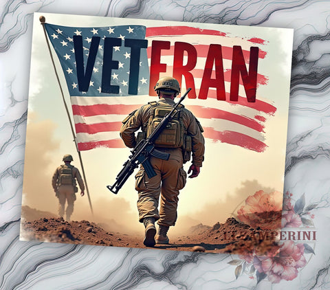 Patriotic Military Veteran Tumbler Wrap, Veteran Tumbler, Military Design, 20oz Wrap, Sublimation Design, Patriotic Drinkware, Army Cup, Veteran Gift Sublimation Li Zamperini 