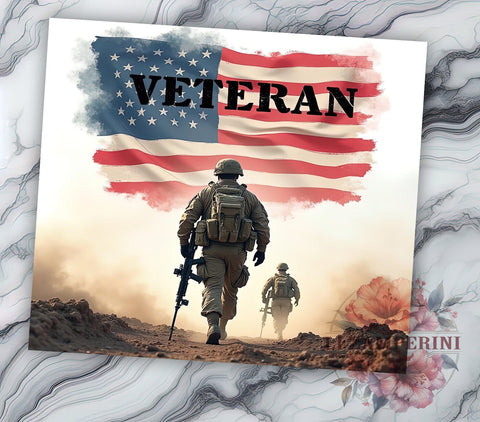 Patriotic Military Veteran Tumbler Wrap, Veteran Tumbler, Military Design, 20oz Wrap, Sublimation Design, Patriotic Drinkware, Army Cup, Veteran Gift Sublimation Li Zamperini 