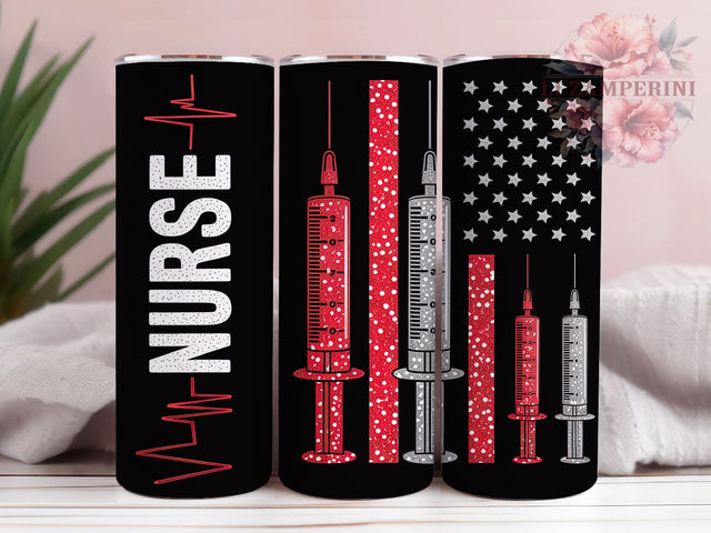 Patriotic Nurse American Flag Tumbler, American Flag Tumbler, 20oz Tumbler Sublimation, Nurse Gift Tumbler, Patriotic Nurse Tumbler, Flag Tumbler Wrap, Healthcare Worker Tumbler Sublimation Li Zamperini 