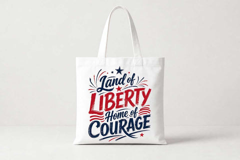Patriotic PNG Land of Liberty Home of Courage Sublimation Design SVG BillahCrafts 