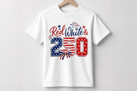 Patriotic PNG Red White Blue 250 Celebration Sublimation Design SVG BillahCrafts 