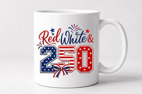 Patriotic PNG Red White Blue 250 Celebration Sublimation Design SVG BillahCrafts 