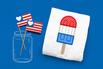 Patriotic Popsicle Applique Embroidery Embroidery/Applique DESIGNS Designed by Geeks 