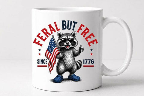 Patriotic Raccoon PNG Funny Freedom Animal Digital Download SVG BillahCrafts 