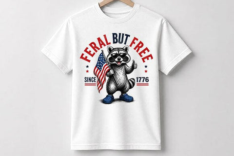 Patriotic Raccoon PNG Funny Freedom Animal Digital Download SVG BillahCrafts 