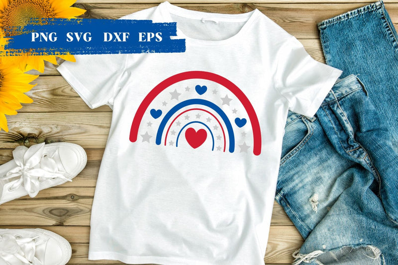 Patriotic Rainbow USA SVG SVG SvgOcean 