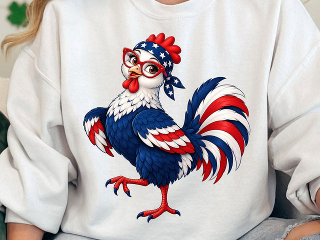 Patriotic Rooster Clipart PNG SVG artprintfile 
