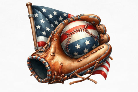Patriotic Sports Elements Clipart Sublimation SVGista 