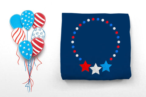 Patriotic Star Monogram Frame Embroidery Embroidery/Applique DESIGNS Designed by Geeks 