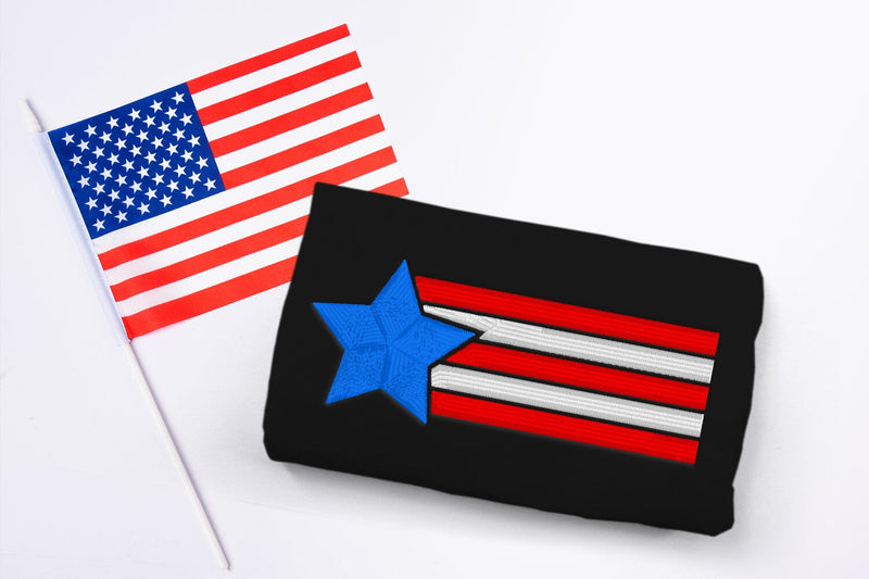 Patriotic Star with Stripes Mini Embroidery Embroidery/Applique DESIGNS Designed by Geeks 
