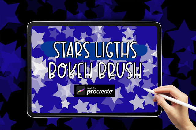 Patriotic Stars Ligths Boken | Procreate Brushes Sublimation Cute files 