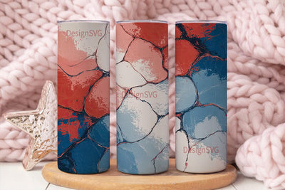 Patriotic Stone Texture 20oz Tumbler Sublimation DesignSVG 