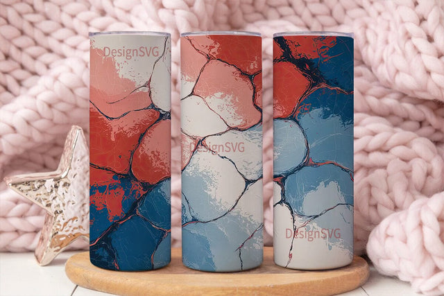 Patriotic Stone Texture 20oz Tumbler Sublimation DesignSVG 