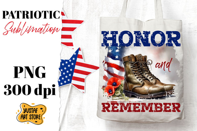 Patriotic sublimation. Military boots and poppy flowers PNG Sublimation Yustaf Art Store 