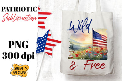Patriotic sublimation. Watercolor American flag sublimation Sublimation Yustaf Art Store 