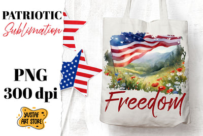 Patriotic sublimation. Watercolor American flag sublimation Sublimation Yustaf Art Store 