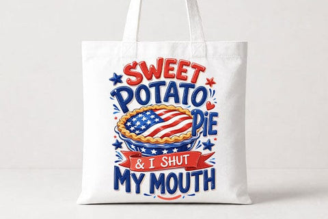 Patriotic Sweet Potato Pie PNG Funny Americana Food Digital Download SVG BillahCrafts 