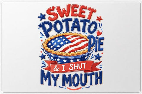 Patriotic Sweet Potato Pie PNG Funny Americana Food Digital Download SVG BillahCrafts 