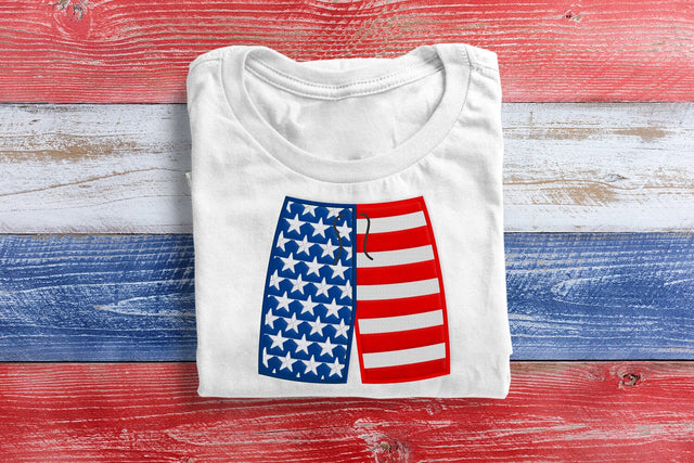 Patriotic Swim Trunks Applique Embroidery Embroidery/Applique DESIGNS Designed by Geeks 