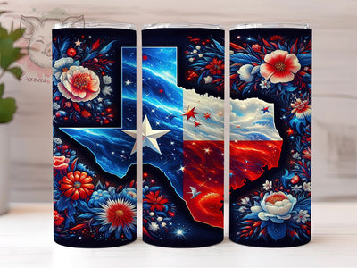 Patriotic Texas 20oz Tumbler Png, Straight & Tapered Tumbler Png, 4th Of July Tumbler Png, Digital Download PNG Sublimation Lara' s Designs 