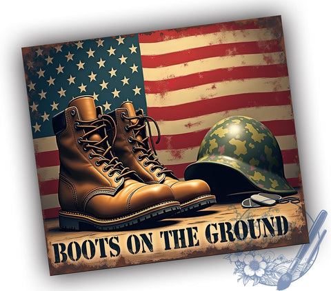 Patriotic Tumbler, Military Appreciation Design, 20oz Flag Wrap, Sublimation PNG, USA Flag Tumbler, Veteran Gift, Independence Day Decor Sublimation ToriDesigns 