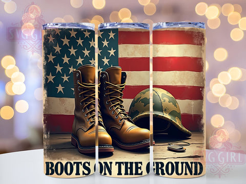 Patriotic Tumbler Wrap, Military Appreciation Gift, Boots On the Ground PNG, 20oz Flag Design, Veteran Gift Ideas, USA Flag Tumbler, Army Boots Design, Sublimation Tumbler Wrap Sublimation SvggirlplusArt 