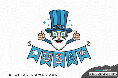 Patriotic uncle sam sublimation png design Sublimation Regulrcrative 