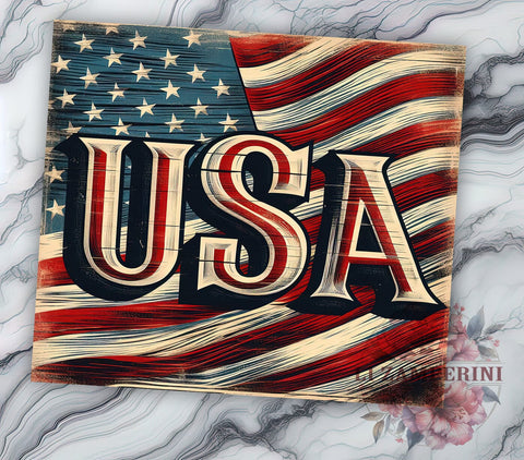 Patriotic USA Flag 20oz Tumbler Wrap PNG, 4th of July Tumbler Png, Straight & Tapered Tumbler Wrap, Instant Digital Download Sublimation Li Zamperini 