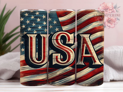 Patriotic USA Flag 20oz Tumbler Wrap PNG, 4th of July Tumbler Png, Straight & Tapered Tumbler Wrap, Instant Digital Download Sublimation Li Zamperini 