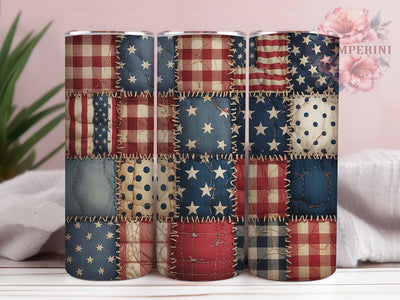 Patriotic USA Flag Rustic 20oz Tumbler, Rustic Americana, USA Flag, Stars and Stripes, Independence Theme, 20oz Tumbler Wrap, Sublimation PNG Sublimation Li Zamperini 