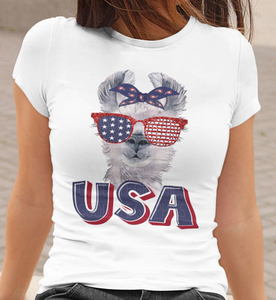 Patriotic USA Llama Design Sublimation So Fontsy VIP Design Shop 