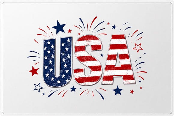 Patriotic USA PNG American Flag Fireworks Digital Download SVG BillahCrafts 