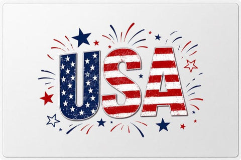 Patriotic USA PNG American Flag Fireworks Digital Download SVG BillahCrafts 