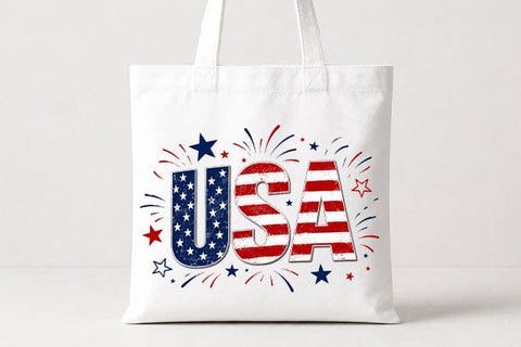 Patriotic USA PNG American Flag Fireworks Digital Download SVG BillahCrafts 