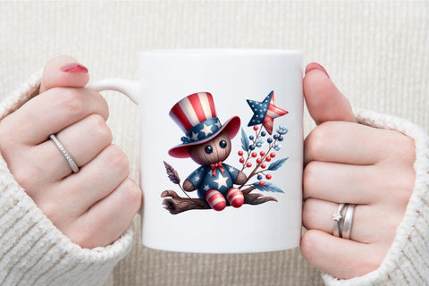 Patriotic Voodoo Doll Clipart Sublimation designartist 