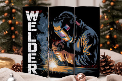 Patriotic Welder 20oz Tumbler Wrap Sublimation DesignSVG 