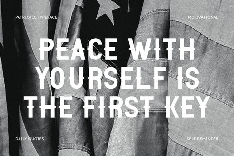 Patriotic - Western Sans Serif Font Font Masyafi Studio 