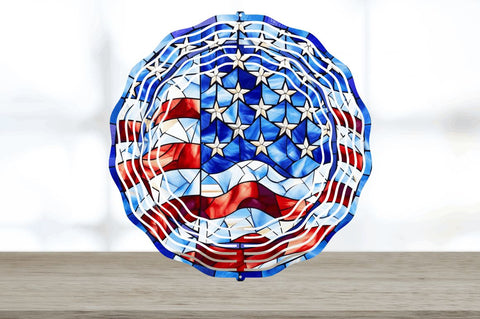 Patriotic Wind Spinner 4th of July Sublimation Designs Bundle Sublimation Regulrcrative 